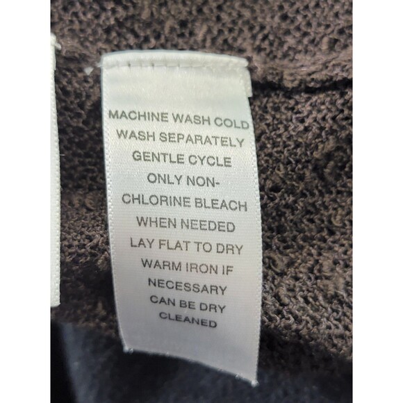 Anne Klein OS Sheer Chocolate Brown Shrug Wrap Sweater Cardigan Knit Lightweight - Picture 13 of 13